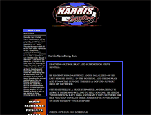 Tablet Screenshot of harrisspeedway.com